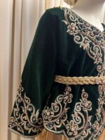 Karakou enfant vert bouteille élégant et raffiné – Image 4