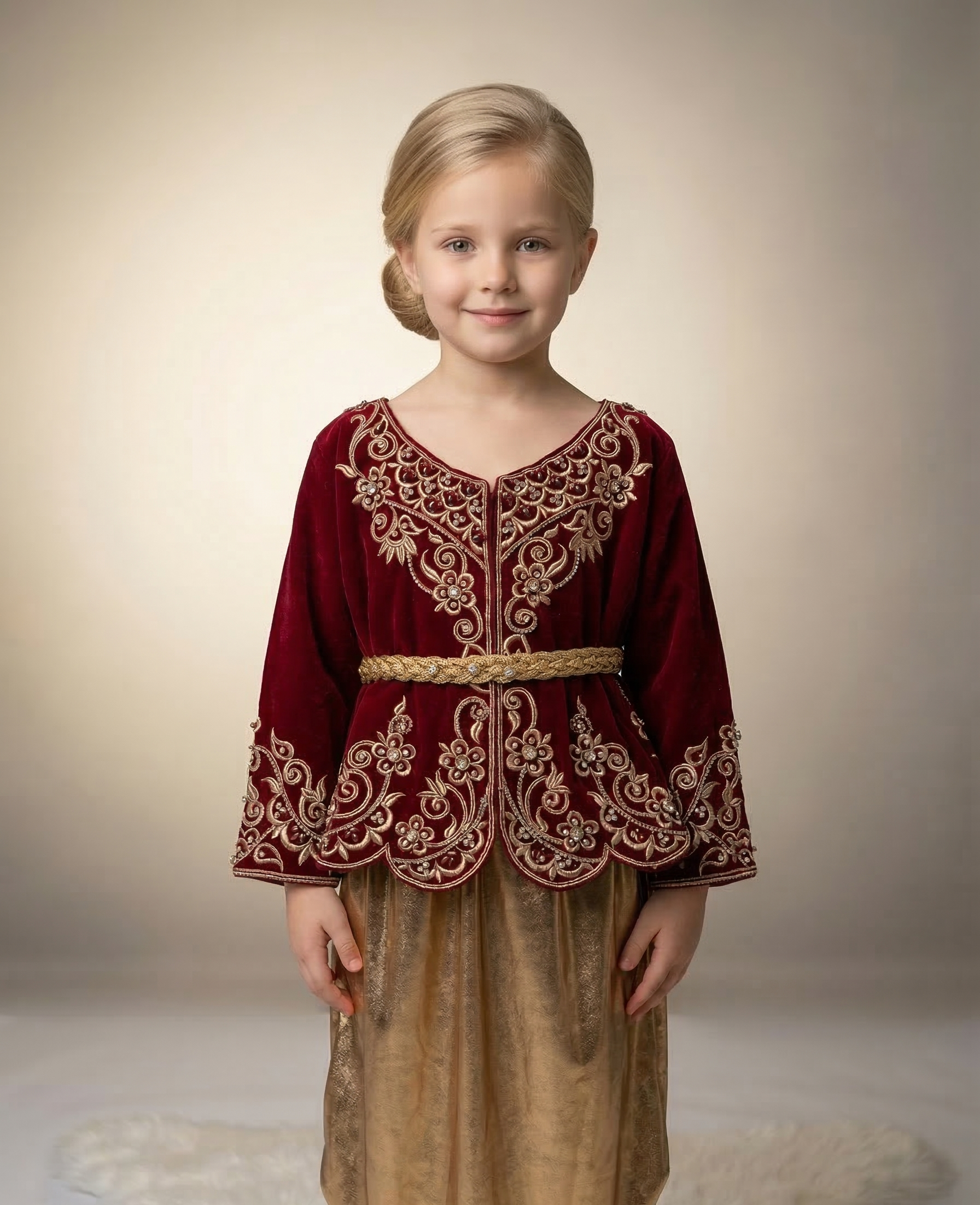 karakou 5 Karakou enfant rouge élégant et raffiné – Image 1
