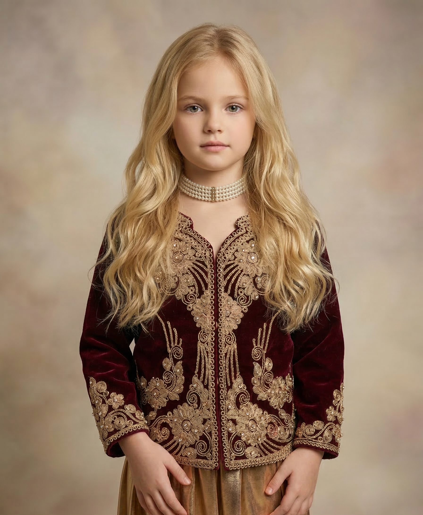karakou 7 Karakou enfant Bordeaux élégant et raffiné – Image 1